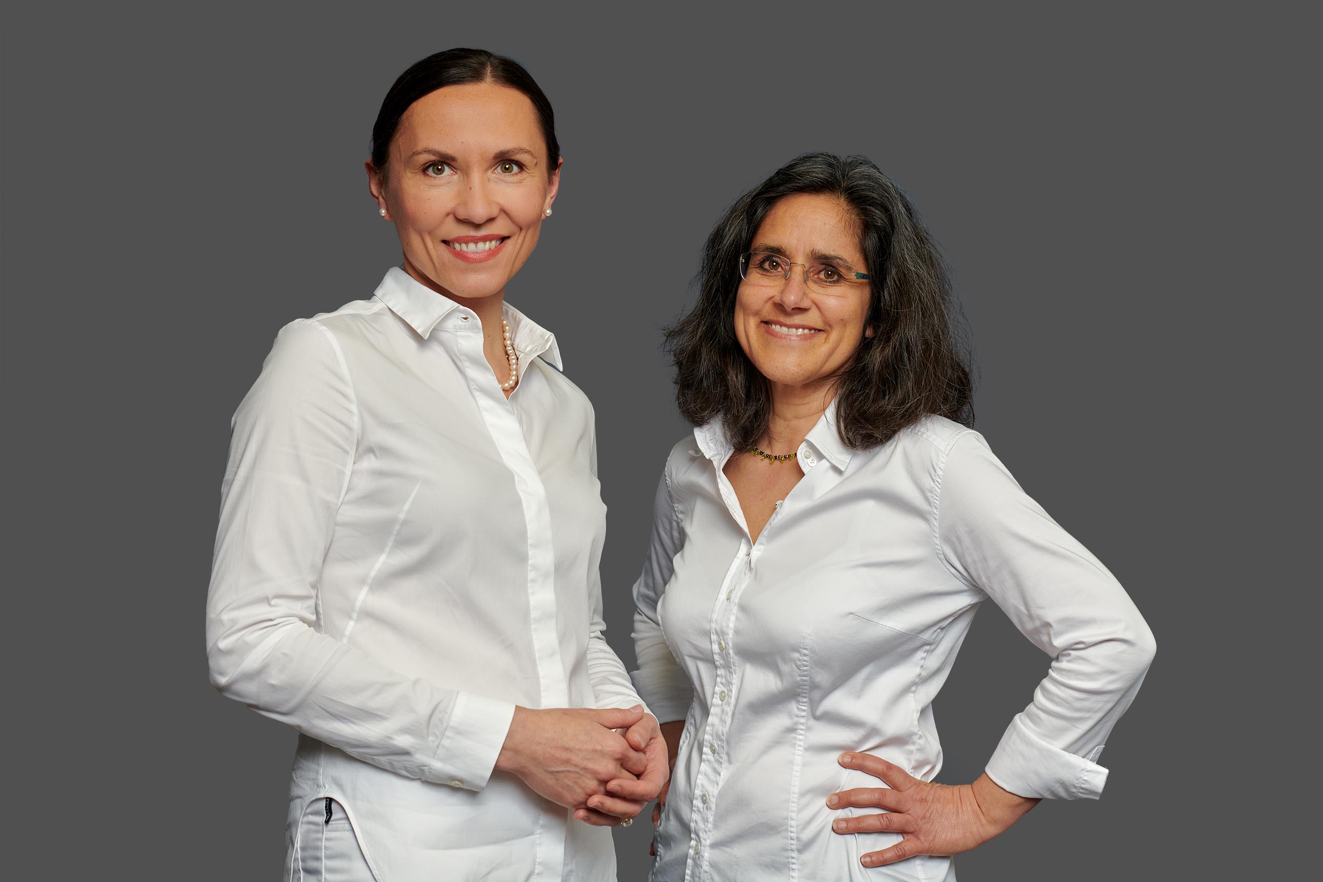 Dr. Irina Heeren und Dr. Angèle Wahba-Long, Zahnärztinnen Konstanz